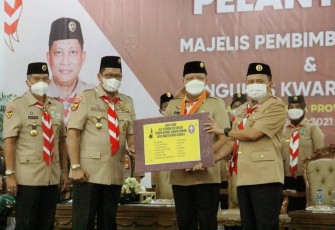 Komjen (Purn) Budi Waseso Lantik Pengurus Kwartir Daerah Gerakan Pramuka Bengkulu Masa Bakti 2021-2026