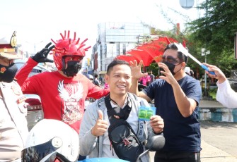 Polantas Bengkulu Cosplay Corona