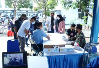 Serbuan vaksinasi Koharmatau untuk masyarakat