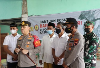 Agen Badan Intelejen dan Keamanan (Baintelkam) Mabes Polri KombesPol. Taufan Dirgantara SIK melakukan kunjungan kerja ke Ponpes Al Musyafak pada Sabtu (18/9/2021),