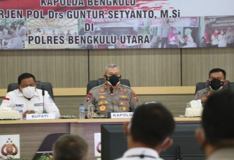 Kapolda Bengkulu Irjen Pol Drs Guntur Setyanto MSi Kunjungi Polres Bengkulu Utara 