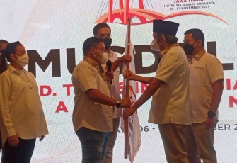 Muhammad Fawait saat terpilih secara aklamasi sebagai Ketua Tunas Indonesia Raya (Tidar) Jawa Timur periode 2021-2026 