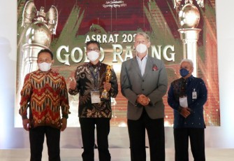 Bank Jatim Raih Penghargaan Gold Rank ASRRAT 2021