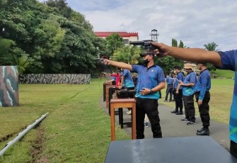 Polres Bengkulu Gelar Latkatpuan Menembak 