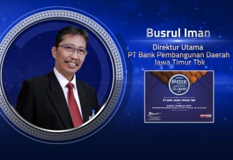 Bank Jatim Raih Penghargaan Bank Terbaik 2021