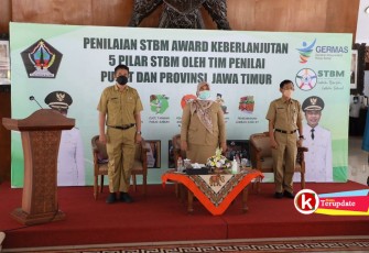 Acara Penilaian STBM Award 5 Pilar Tahun 2021 Kabupaten Blitar (foto : Pemkab Blitar kepada Klikwarta.com)
