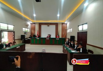 Suasana Sidang Pembacaan Tuntutan JPU kepada Terdakwa Susilowati di PN Blitar (foto : tim kreatif Klikwarta.com)