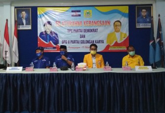 Silaturahmi Kebangsaan DPC Partai Demokrat dan DPD II Partai Golkar Kabupaten Karanganyar.