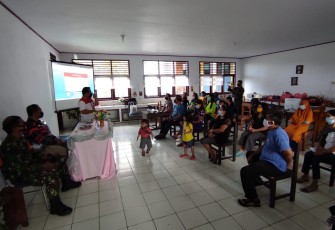 Satgas TMMD Ke-111 Kodim 1310/Bitung Bersama BNN gelar penyuluhan