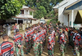 Apel bersama sebelum turun kelokasi TMMD