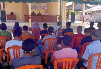 Implementasi Sasaran Non Fisik Satgas Laksanakan Penyuluhan Kamtibmas di TMMD Ke-111 Kodim 0315/Bintan