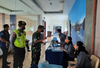 Kodim Palangka Raya Bersama Satgas Gabungan Covid 19 Sosialisasikan Inmendagri Nomor 62 Tahun 2021 