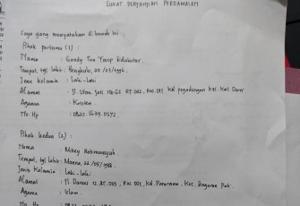 Surat Perjanjian Perdamaian