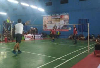 Exibition Grand Final Turnamen Badminton Piala Ketua MPC Pemuda Pancasila Kabupaten Karanganyar.