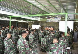Sebelum Mengikuti Latihan Bersama Garuda Shield 15/2021, Personil Yon Raider 712/WT Gelar MTT