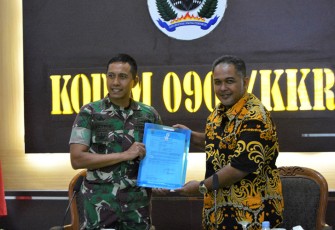 Dandim Kutai Kartanegara saat Terima Kunjungan Pengurus PGI Wilayah Kukar