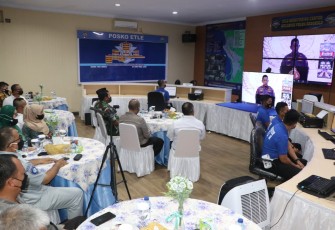 Kapolda Bengkulu bersama Forkopimda saat Ikuti Launching ETLE Nasional Tahap II
