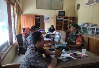 Komsos bersama aparat desa binaan 
