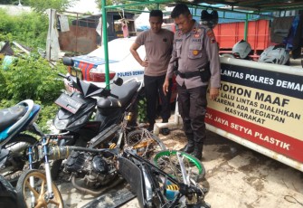 Sepeda Motor Balap Liar Diamankan Polisi 