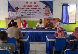 Sosialisasi kepada masyarakat tentang pita cukai dan tembakau ilegal 