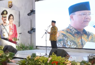 Gubernur Rohidin menyampaikan ucapan terima kasih atas dedikasi dan sinergitas Irjen Pol. Guntur Setyanto selama menjabat sebagai Kapolda di Bumi Rafflesia. 