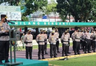 Kapolrestabes Medan saat Gelar Pengamanan Unjukrasa Kenaikan BBM