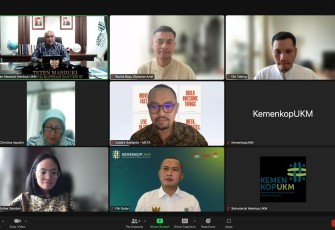 eten dalam audiensi secara virtual dengan Meta Indonesia, Jum'at (8/4).