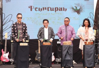 Gus Halim, sapaan akrab Abdul Halim Iskandar saat Gerakan Nasional Bangga Buatan Indonesia (Gernas BBI) di Ternate, Kamis (13/10/2022).
