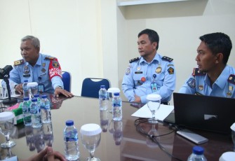 Tejo Harwanto di Ruang Rapat Kanim Cilegon, Senin (05/09/2022).