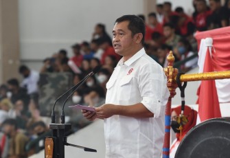 Panglima Kostrad Letjen TNI Maruli Simanjuntak saat membuka Kejurnas Judo Senior Piala Menpora RI Tahun 2022
