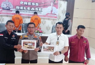 Satreskrim Polres Pasaman saat Sikat Pelaku Tambang Tanpa Izin