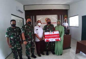 Penyerahan Bantuan Pendidikan dari BUMN Bagi Putra Putri TNI 