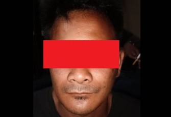 Tersangka saat diamankan