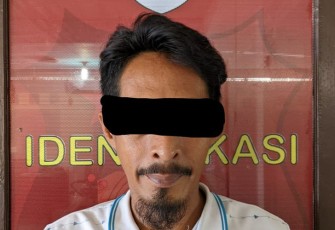 Tersangka saat diamankan