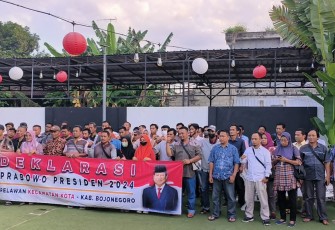 Relawan Prabowo Subianto di Bojonegoro 