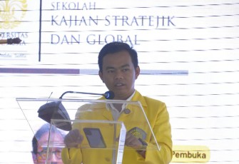 Bahal Siregar, ketua Forma SKSG UI (Forum Mahasiswa Sekolah Kajian Stratejik dan Global Universitas Indonesia)