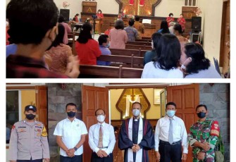 Kegiatan peribadatan Kenaikan Isa Almasih di GKMI Winong