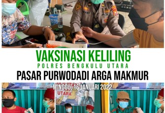 Percepat Pencapaian Target Vaksinasi, Polres BU Gelar Vaksin Keliling