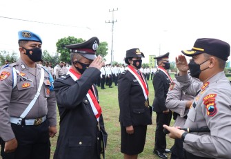 Kapolres Klaten Pimpin upacara pelepasan 38 personil purna tugas