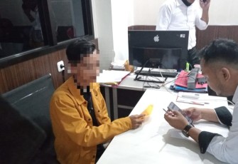 Oknum Mahasiswa, tersangka penyebar Konten asusila di media sosial (Medsos)