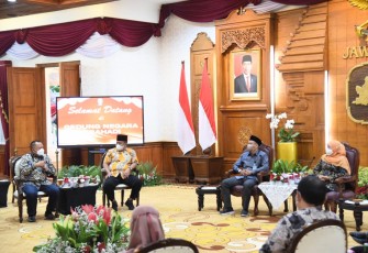 KAHMI Jawa Timur saat melakukan audiensi dengan Gubernur Khofifah Indar Parawansa