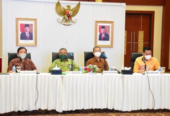 Rapat Evaluasi Pemprov Kepri, di Aula Wan Sri Beni, Dompak, Tanjungpinang