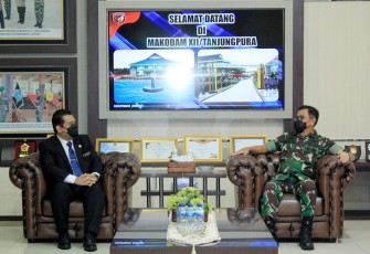 Pangdam XII/Tpr Terima Kunjungan Konsul Malaysia