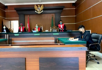 Suasana saat sidang putusan