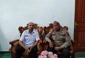 Satgas Binmas Noken Ops Damai Cartenz datangi Kepala Bidang Perkebunan Dinas Pertanian dan Pangan Provinsi Papua.