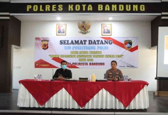 Tim Puslitbang Polri Lakukan Survey di Polresta Bandung
