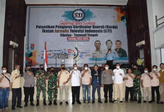 Danrem 023/KS Hadiri Pelantikan Pengurus Korda Ikatan Jurnalistik Televisi Indonesia Sibolga-Tapteng  