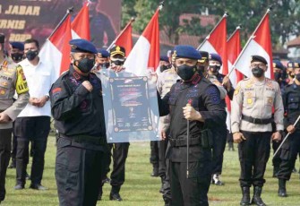 Kapolda Kukuhkan Pasukan Respon Cepat (PRC) Sat Brimob Polda Jabar