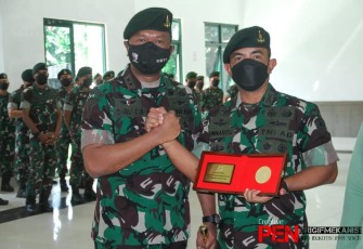 Danbrigif Mekanis 1 PIK/JS Gelar Korps Raport Pindah Satuan