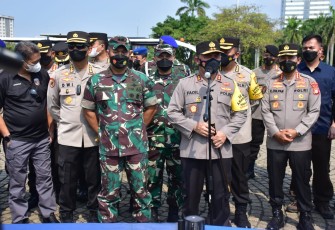 Pangdam Jaya dan Kapolda Metro Pimpin Apel Gabungan Pengamanan Unras